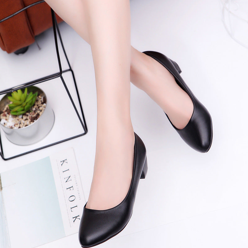 Damen elegante Pumps mit bequemem Blockabsatz und schmaler Silhouette R&B