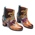 Lederstiefel für Damen mit einzigartigen Details R&B
