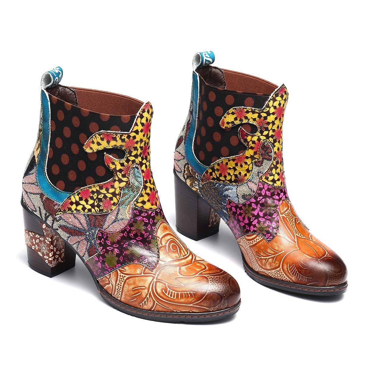 Lederstiefel für Damen mit einzigartigen Details R&B