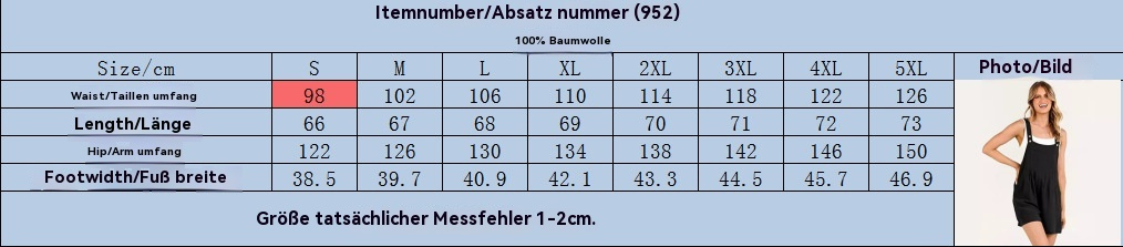 R&B | Jumpsuit-Shorts aus Baumwolle und Leinen mit weitem Bein