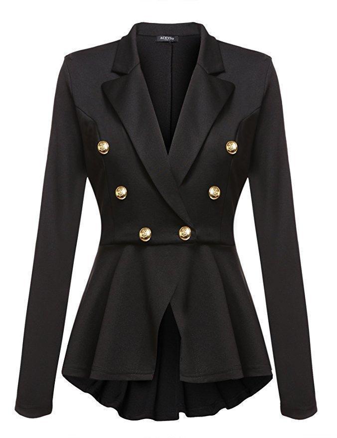 R&B | feminine Revers-Doppelreiher-Blazer