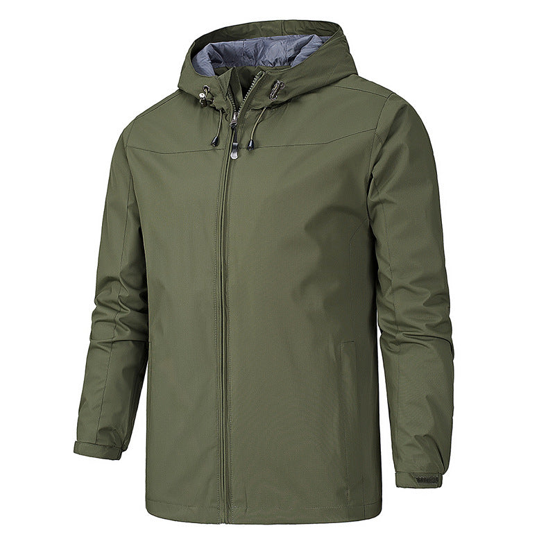 R&B | Wasser- und winddichte Jacke mit Kapuze