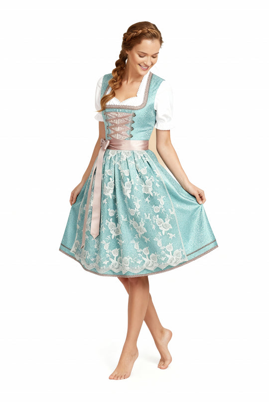 R&B | Einzigartige Damen Tracht mit Schürze Perfekt für Oktoberfest