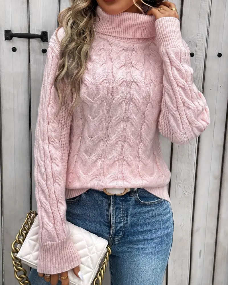 R&B | Kabelstrickrollenpullover