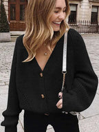R&B | Strickjacke mit Puffärmeln