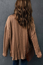 R&B | Gestrickte Bluse mit Knopfleiste Baumwollmix Perfekt für Lagenlook