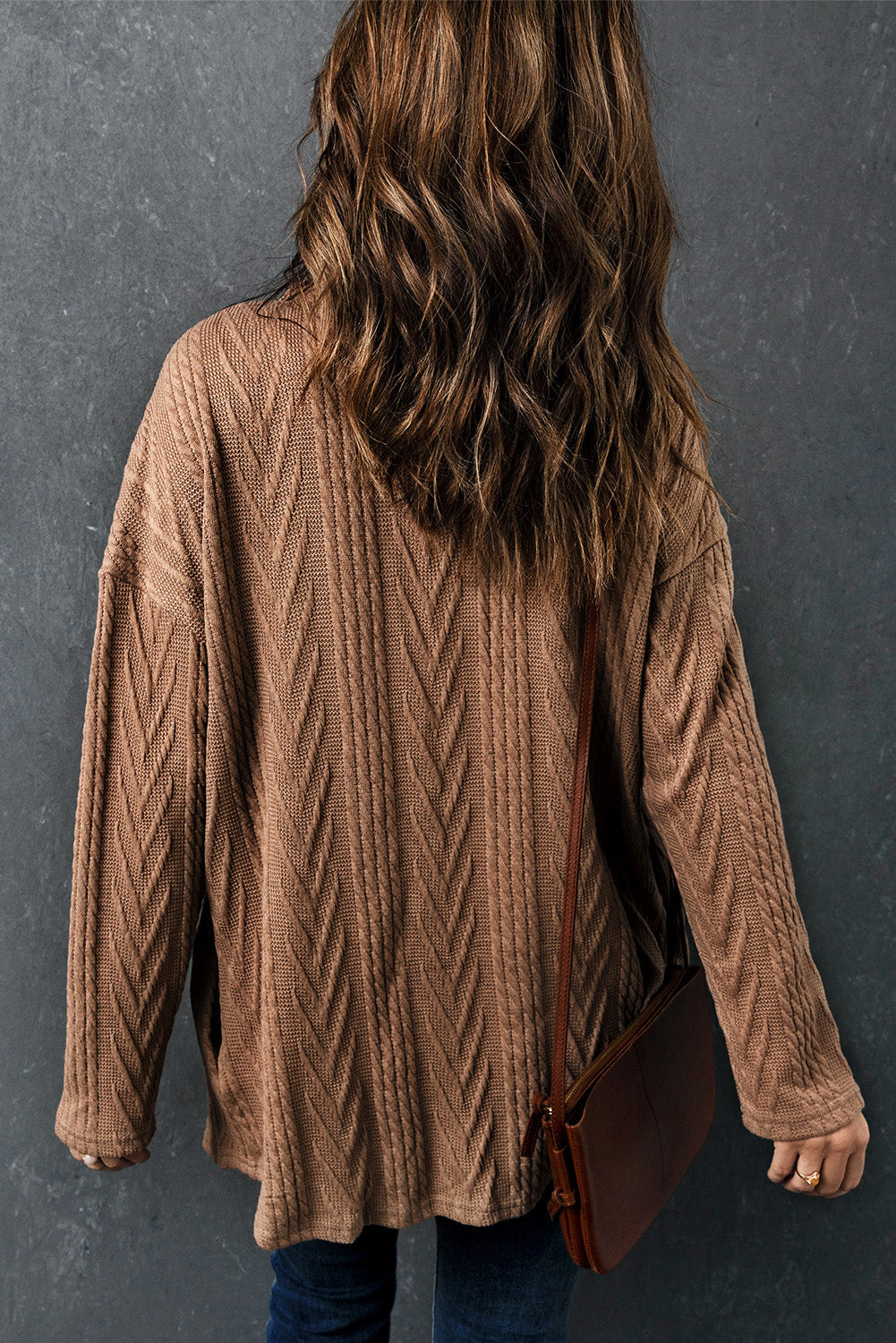 R&B | Gestrickte Bluse mit Knopfleiste Baumwollmix Perfekt für Lagenlook