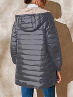 R&B | Mittellange Kapuzen Steppjacke