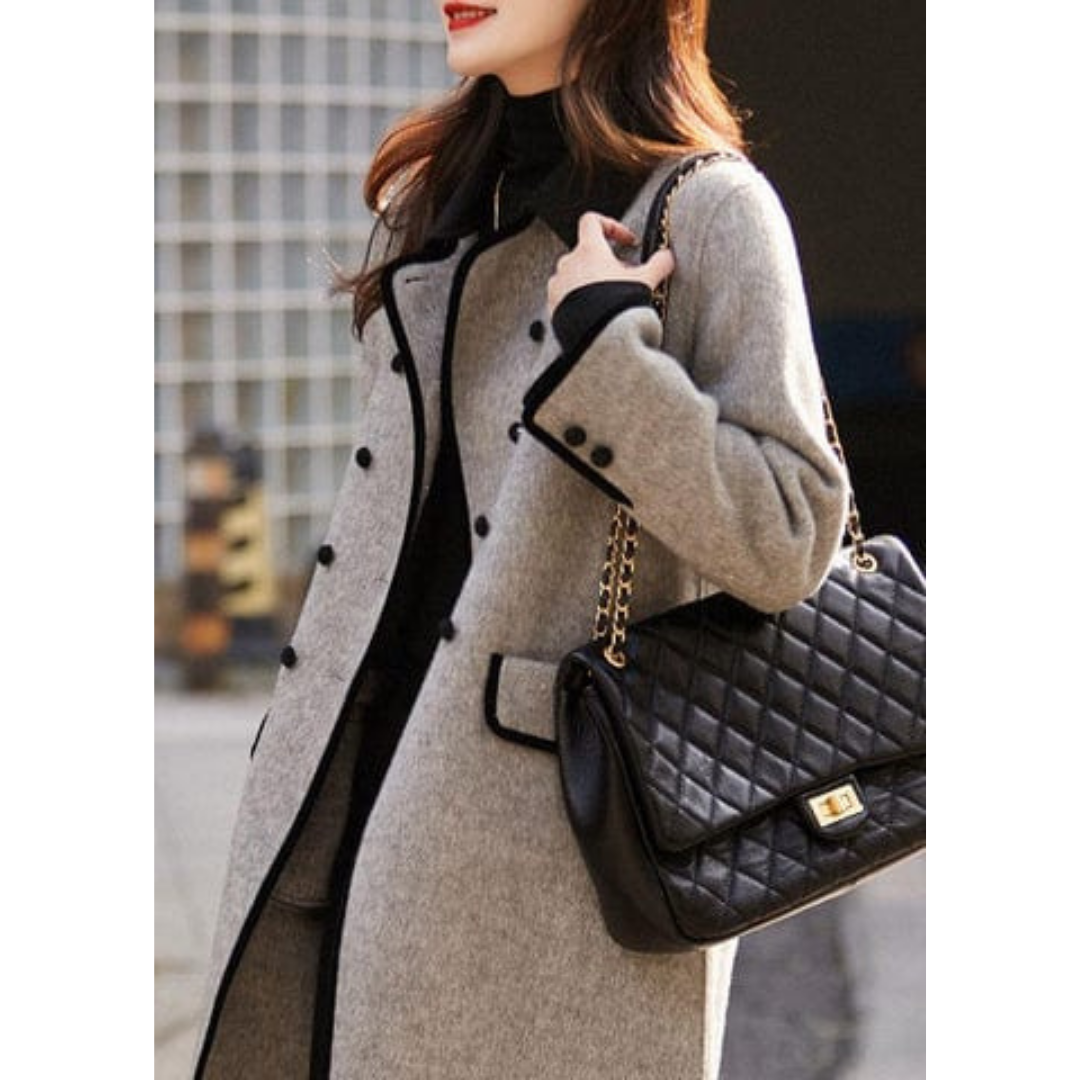 R&B | Stylischer Zweireihiger Trenchcoat für Damen Modern