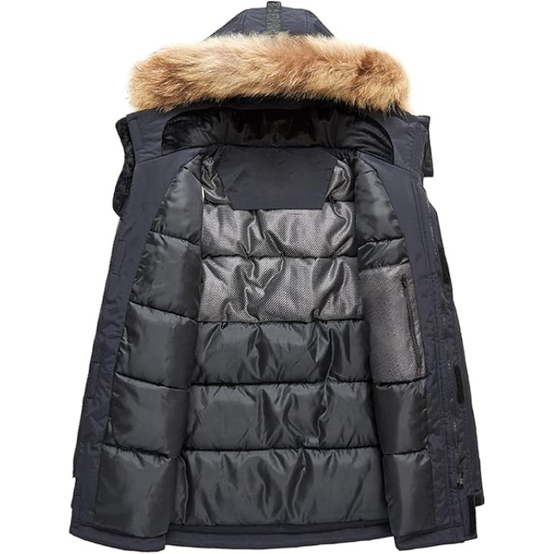 R&B | Parka Herren mit Pelzukragen