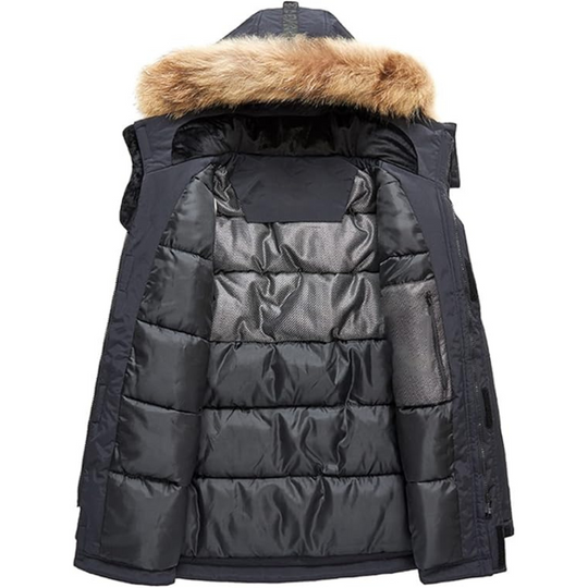 R&B | Parka Herren mit Pelzukragen
