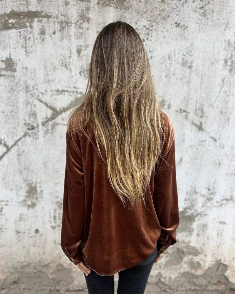 R&B | Elegante Samtbluse