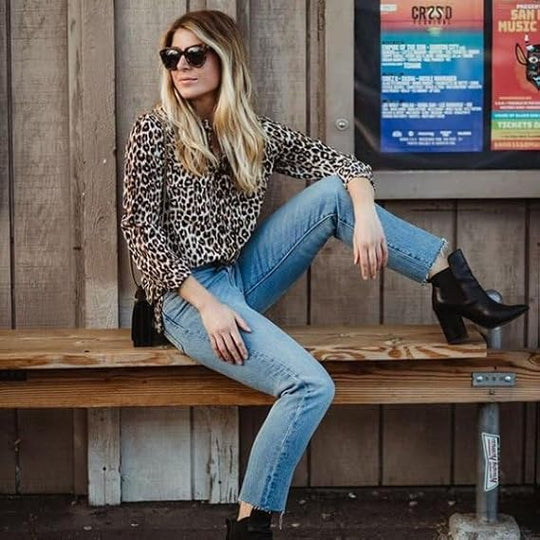 R&B | Trendige Bluse Im Leo-Muster