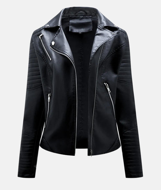 R&B | Damen Kunstleder Bikerjacke