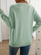 R&B | Strickpullover mit Nähdetail Lockere Passform Weich und Modern