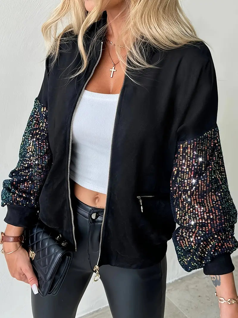 R&B | Damen Paillettenjacke