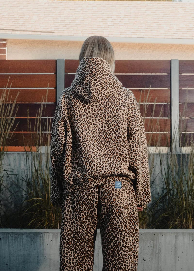 R&B | Kapuzenpullover mit Leopardenmuster für einen lässig-schicken Look