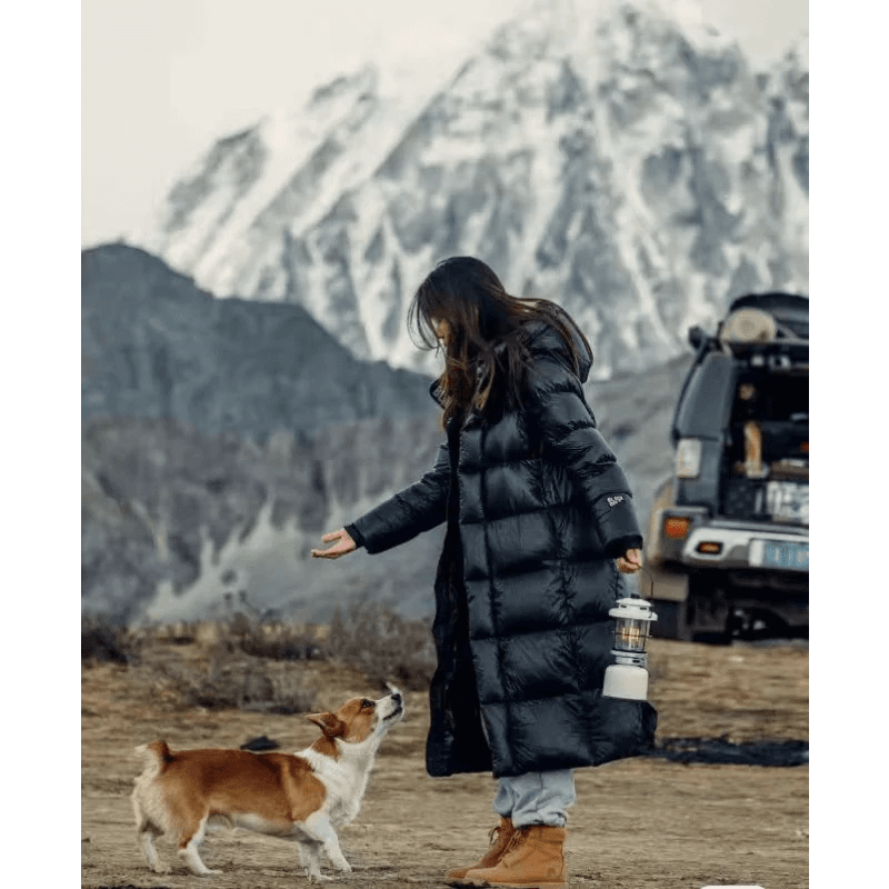 R&B | Damen Lange Gepolsterte Jacke