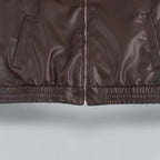 R&B | Damen Vintage Stil Kunstlederjacke