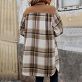 R&B | Karierter Lange Hemdjacke