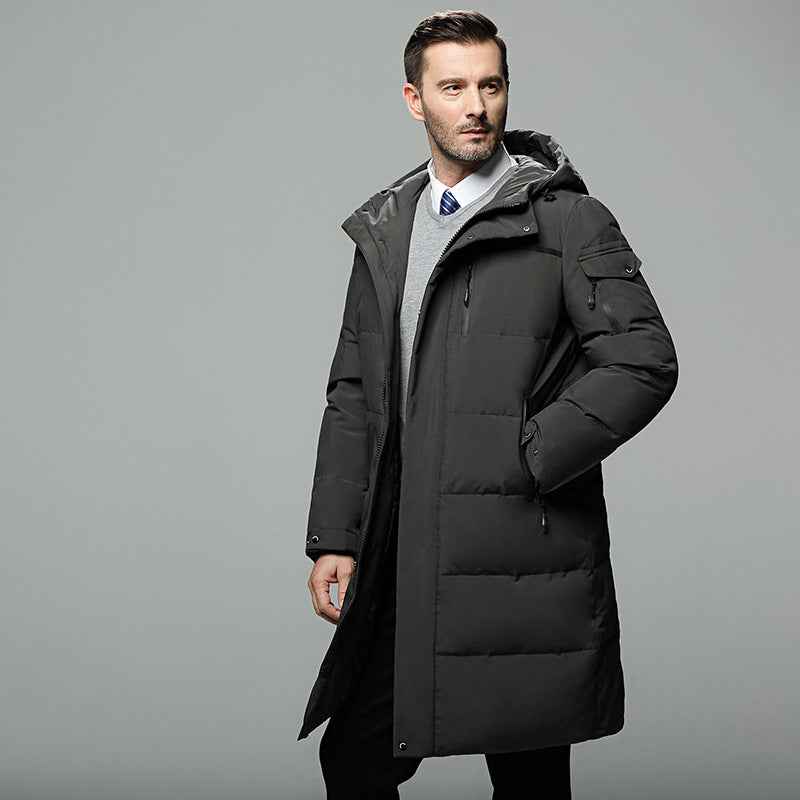 R&B | Gefütterte Herrenjacke mit abnehmbarer Kapuze