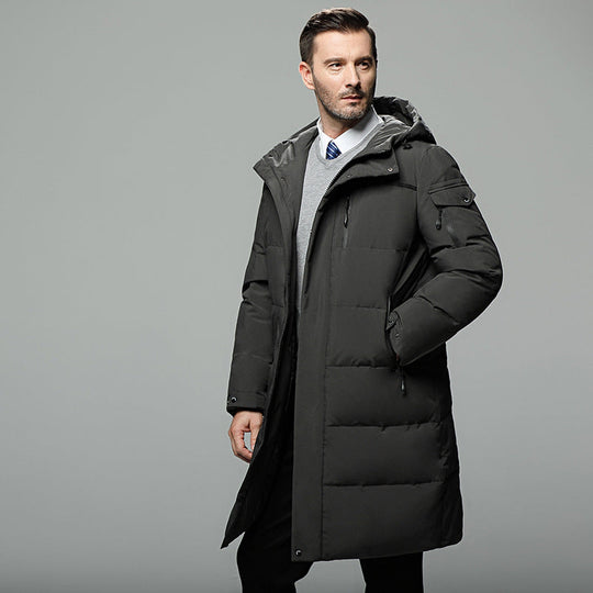 R&B | Gefütterte Herrenjacke mit abnehmbarer Kapuze