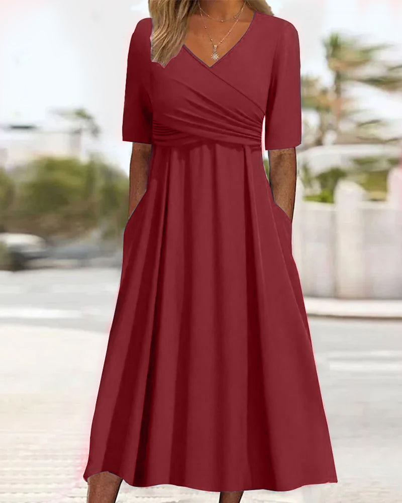 R&B | Elegantes Midi Kleid mit Bauchabdeckung