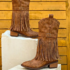R&B | Vintage-Cowboy-Stiefel mit Quaste