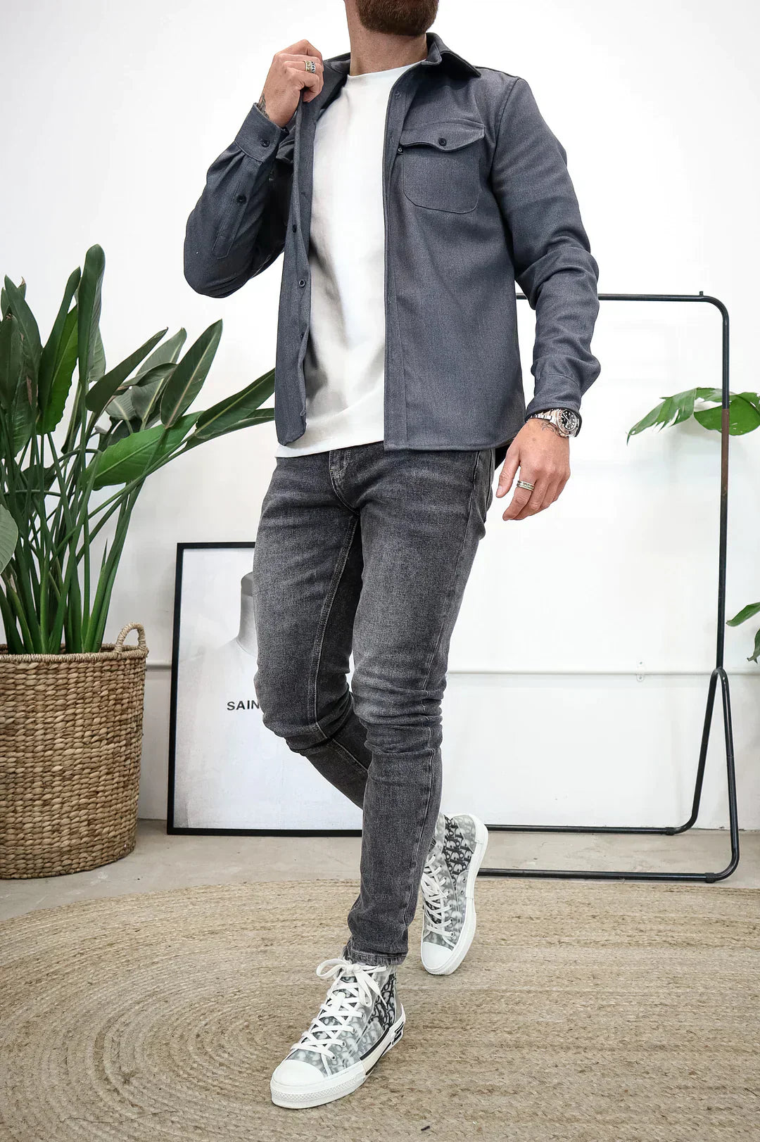 R&B | Premium-Jacke mit Knopfverschluss für Herren Stylische und Bequeme Jacke