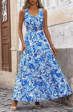 R&B | Kleid mit V-Ausschnitt und elastischer Taille