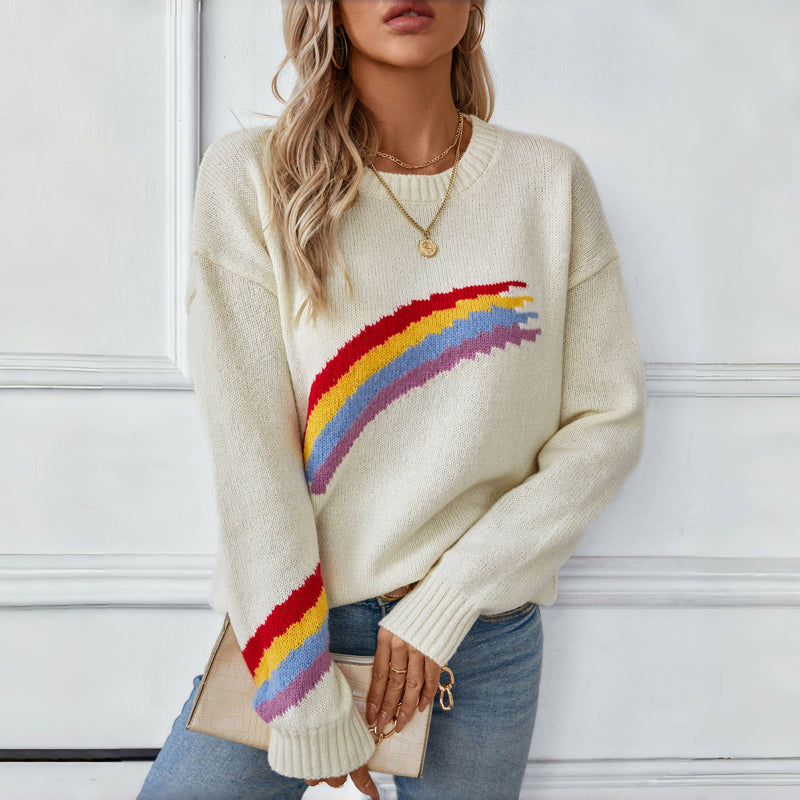 R&B | Regenbogen Strickpullover