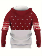 R&B | Hoodie mit Weihnachtsdruck Polyester Frohe Weihnachten Rentier Design