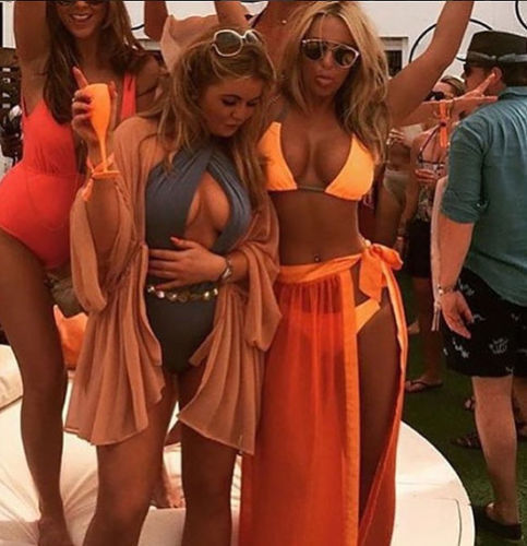 Damen maxi Strandrock mit verspieltem Tüll und elastischem Taillenzug R&B