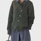 R&B | Bequeme Strickjacke mit verspieltem Knopfdetail