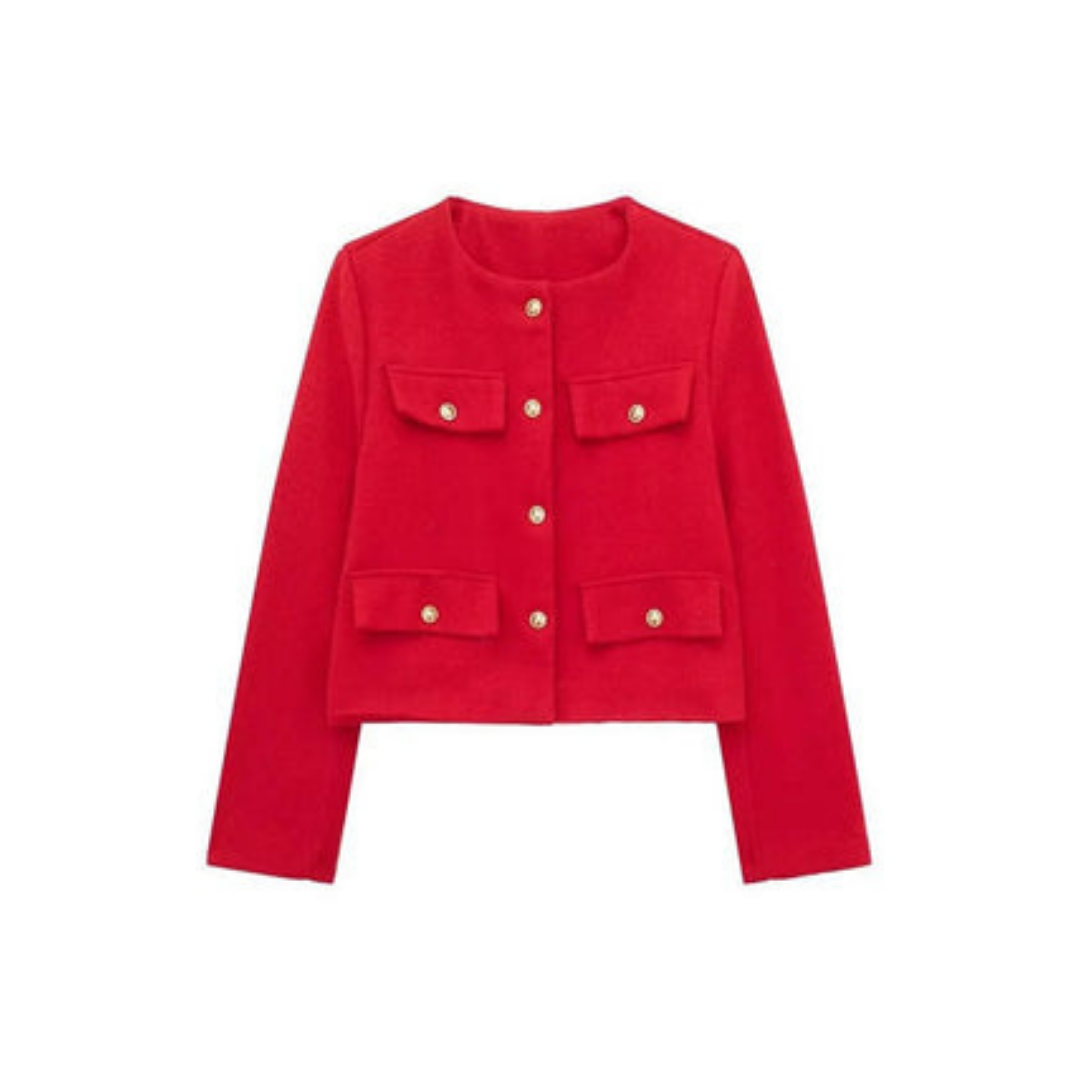R&B | Vintage Blazer mit Langen Ärmeln für Frauen