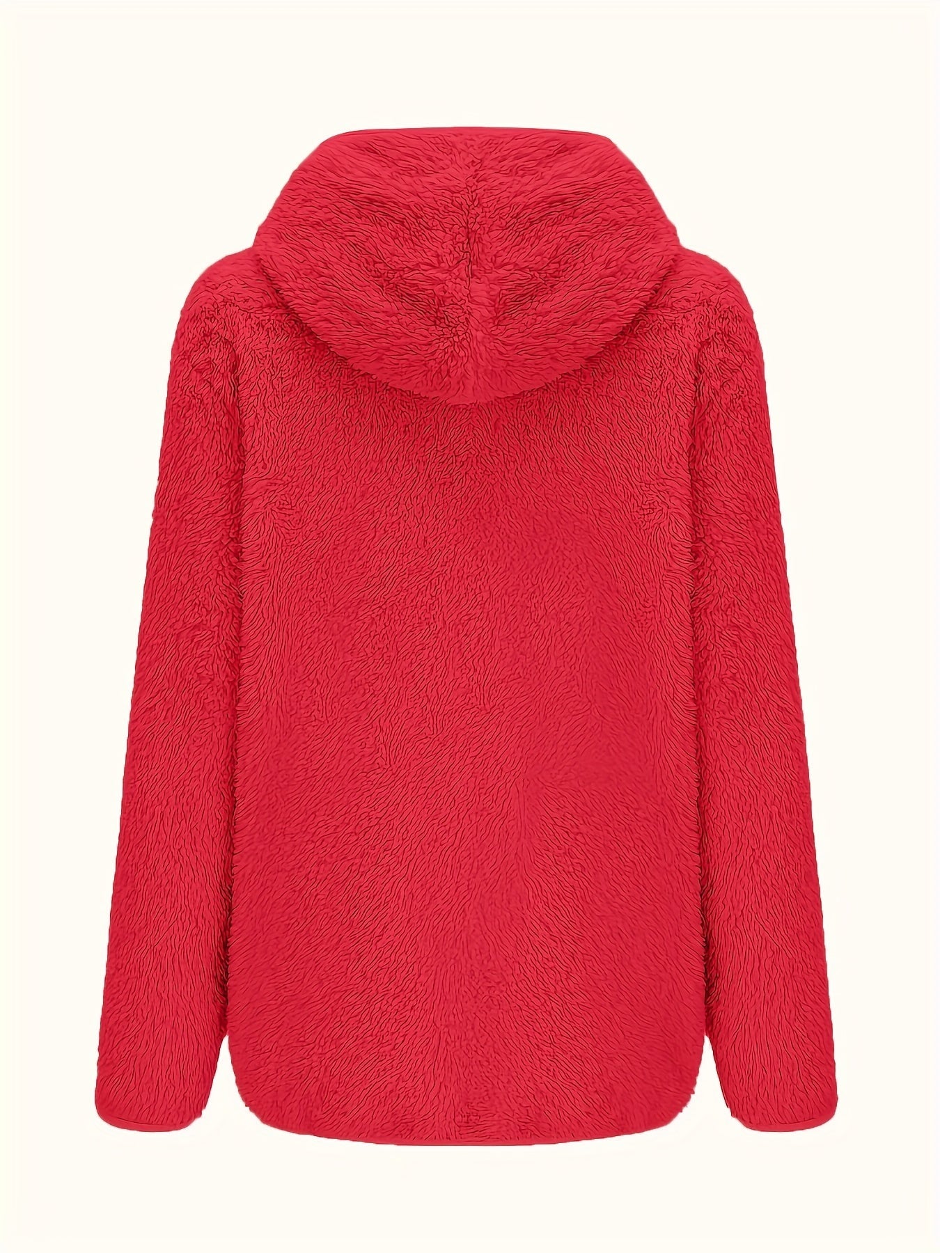 R&B | Leichtgewicht Teddyjacke mit Kapuze Polyester Warm und Bequem