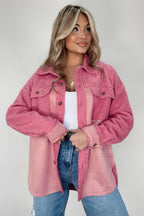 R&B | Weiche Hemdjacke mit Knöpfen Polyester Lässig und Trendy