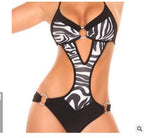Damen Einteiliger Badeanzug mit aufregenden Cut-Outs und ZR&Bra-Design R&B