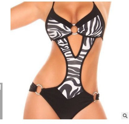 Damen Einteiliger Badeanzug mit aufregenden Cut-Outs und ZR&Bra-Design R&B