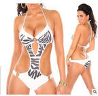 Damen Einteiliger Badeanzug mit aufregenden Cut-Outs und ZR&Bra-Design R&B