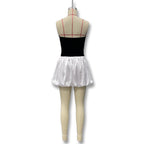R&B | Kontrastierende Farbe einreihig Tube Top Kleid Kleid