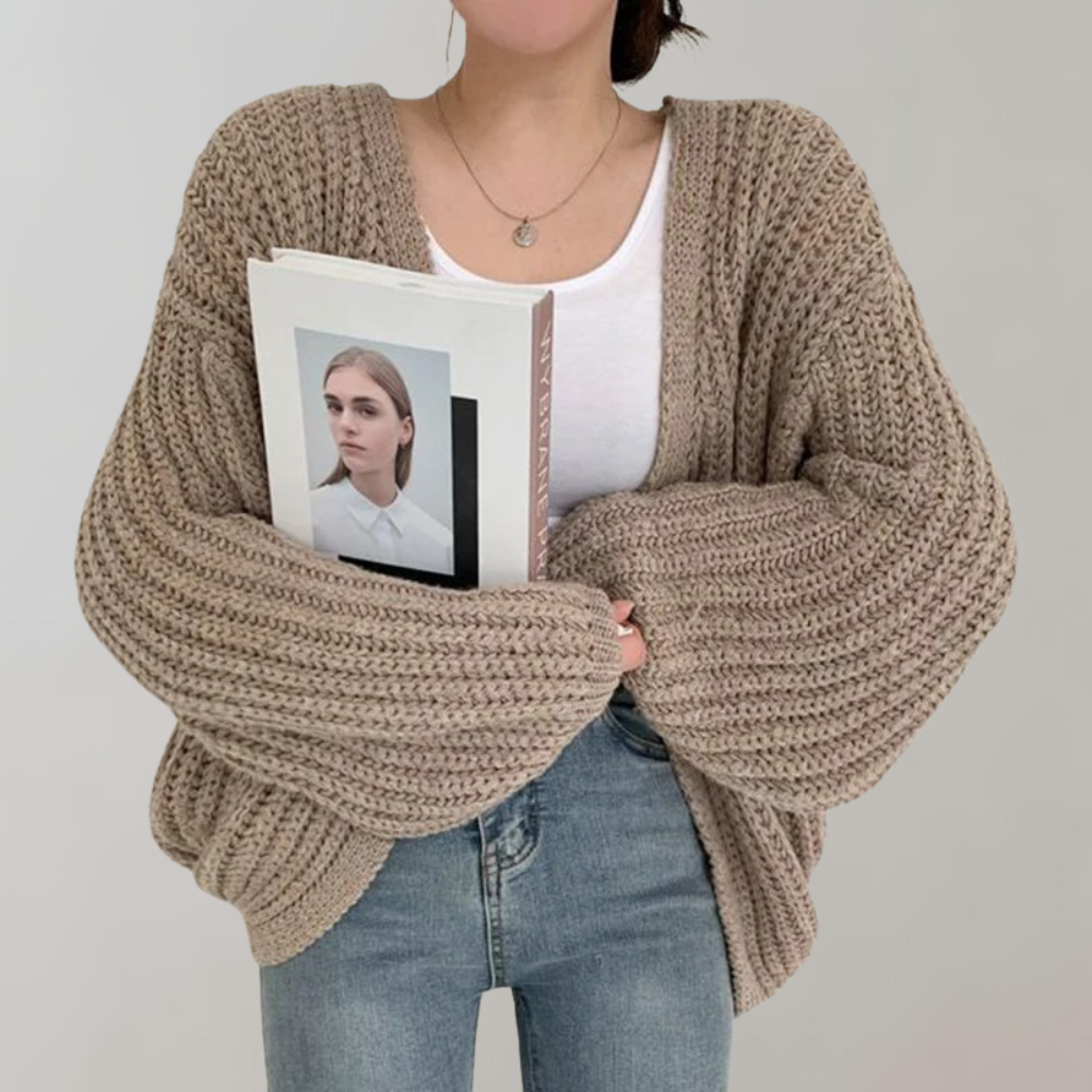 R&B | Grobstrick-Strickjacke für Damen