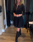R&B | Kleid mit Einfarbigem Reißverschluss
