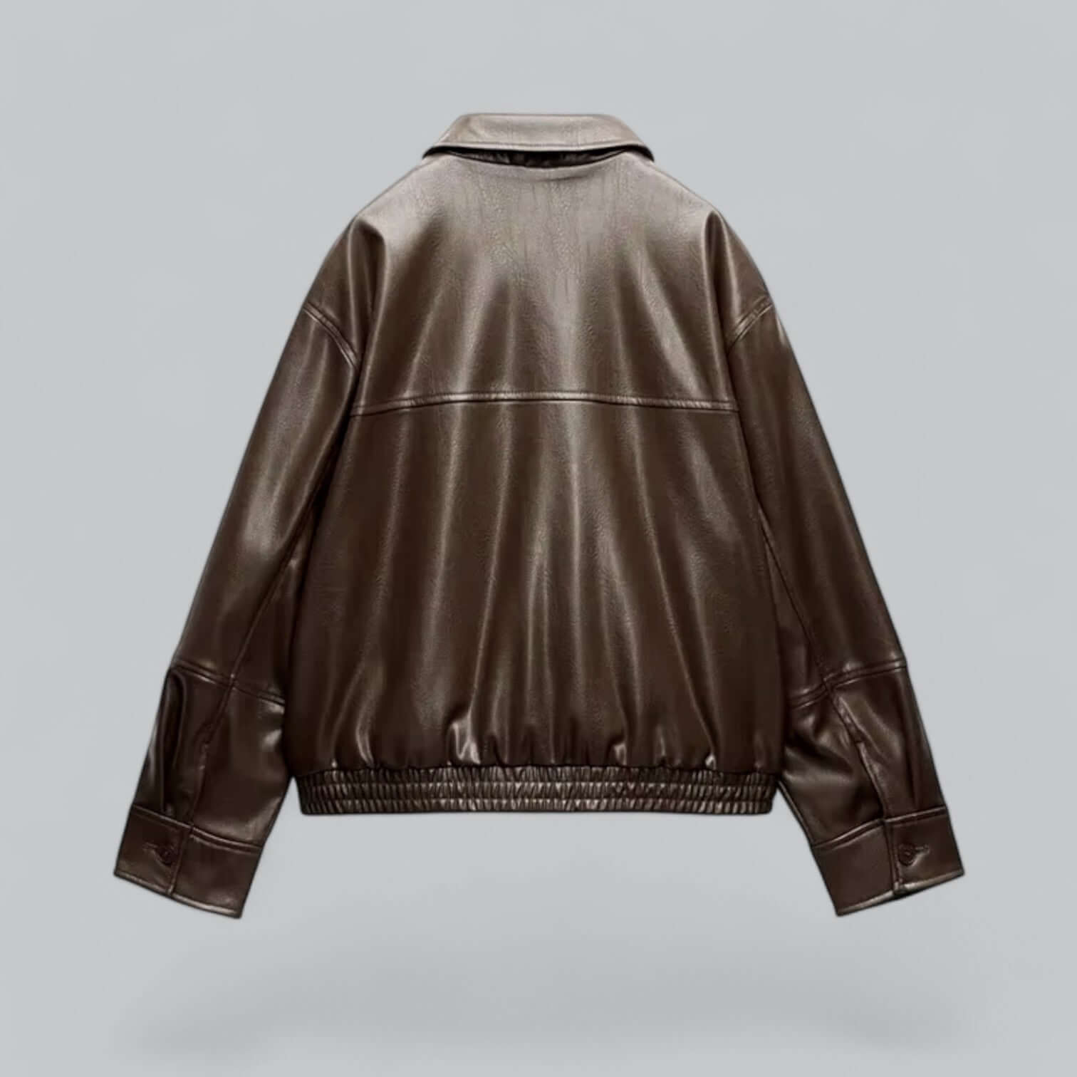 R&B | Damen Vintage Stil Kunstlederjacke