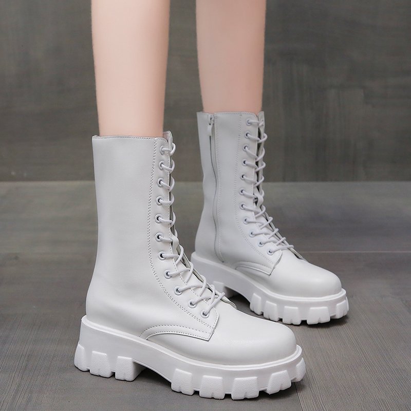 Stylische Damen Stiefel mit Schnürung R&B