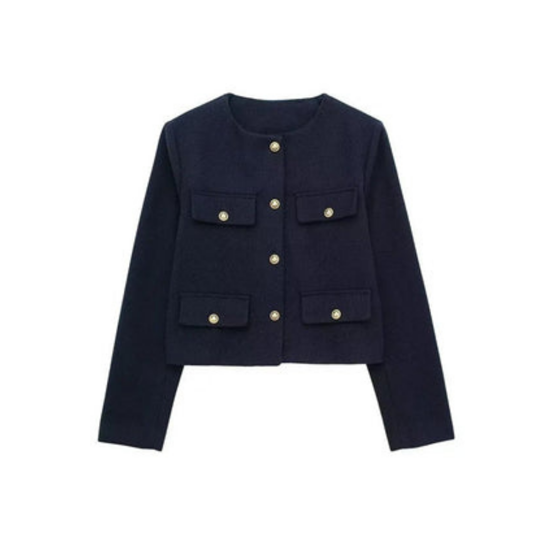 R&B | Vintage Blazer mit Langen Ärmeln für Frauen