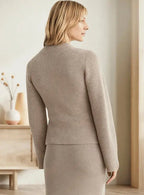R&B | Klassische Damen Strickjacke mit Knopfleiste