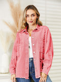 R&B | Zerrissene Rohsaum-Denimjacke
