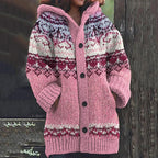 R&B | Warmer Strickcardigan mit Print