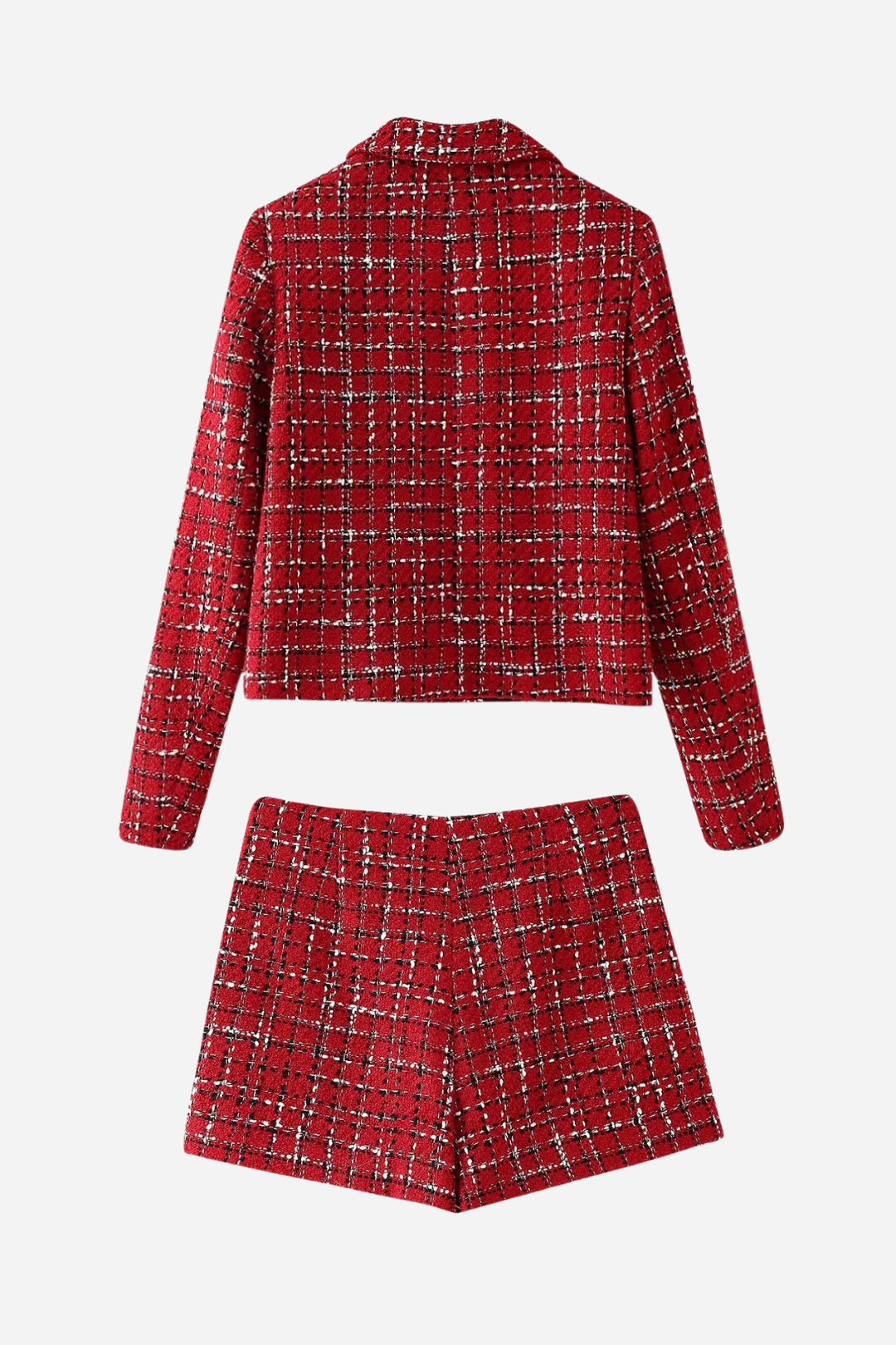 R&B | Textured Jacke Tweed Set